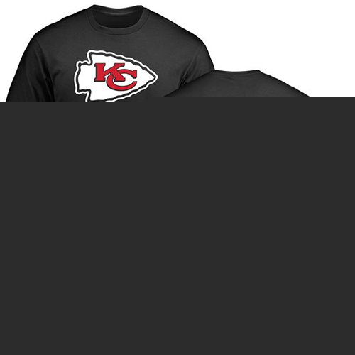 Men Kansas City Chiefs #44 ODaniel Dorian Black Name and Number Logo NFL T Shirt